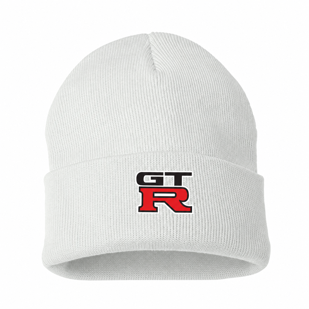 GTR White beanie front main
