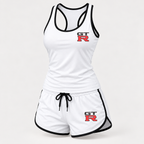 GTR women's tanktop and shorts set Angle | Color: White |