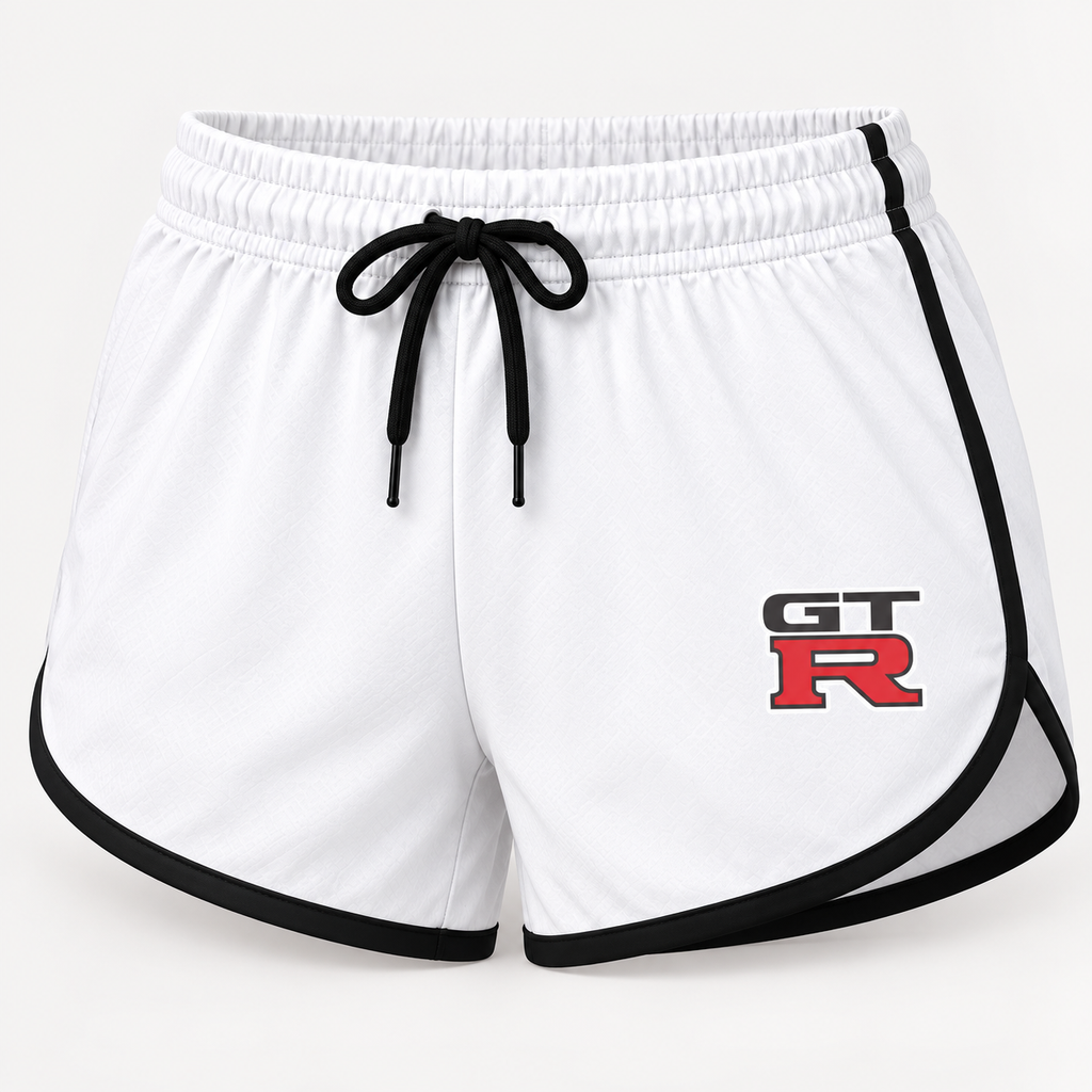 GTR women's tanktop and shorts set Shorts detail | Color: White |