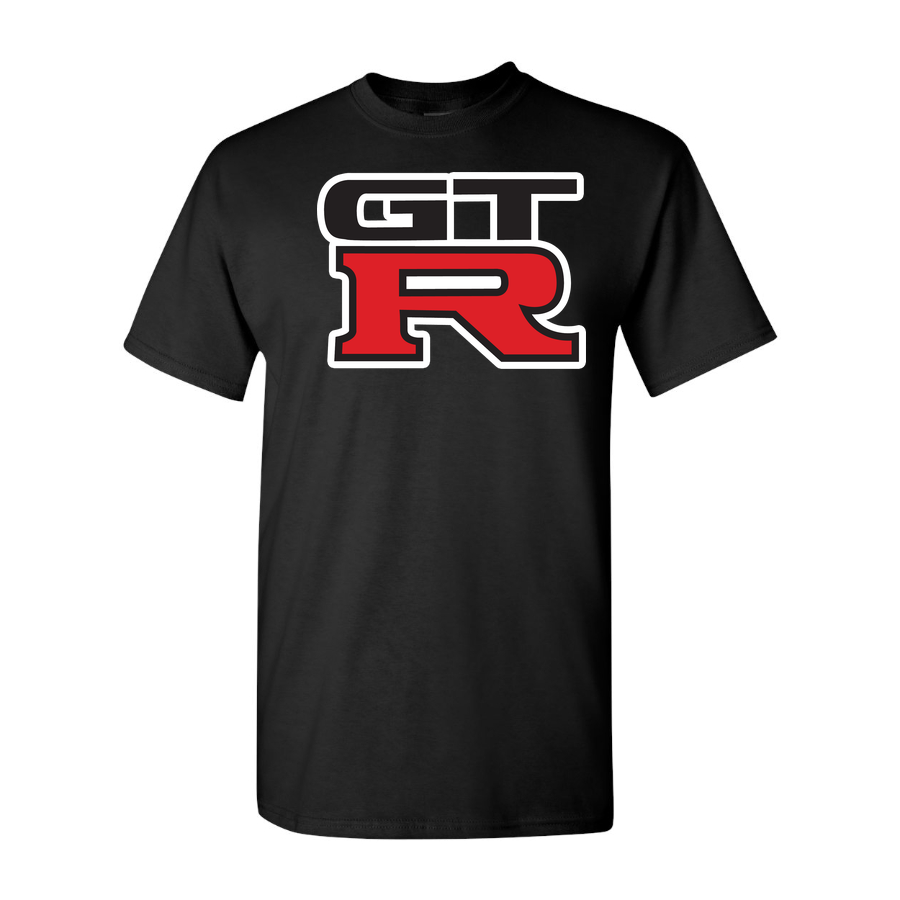 Youth Kids GTR Car Cotton T-Shirt | Color: Black | Main