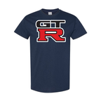 Youth Kids GTR Car Cotton T-Shirt | Color: Navy | Main