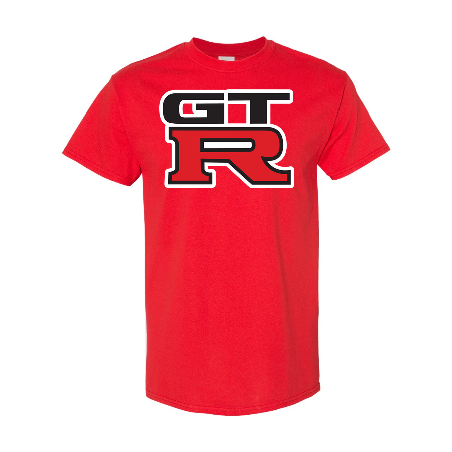 Youth Kids GTR Car Cotton T-Shirt | Color: Red | Main