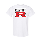Youth Kids GTR Car Cotton T-Shirt | Color: White | Main