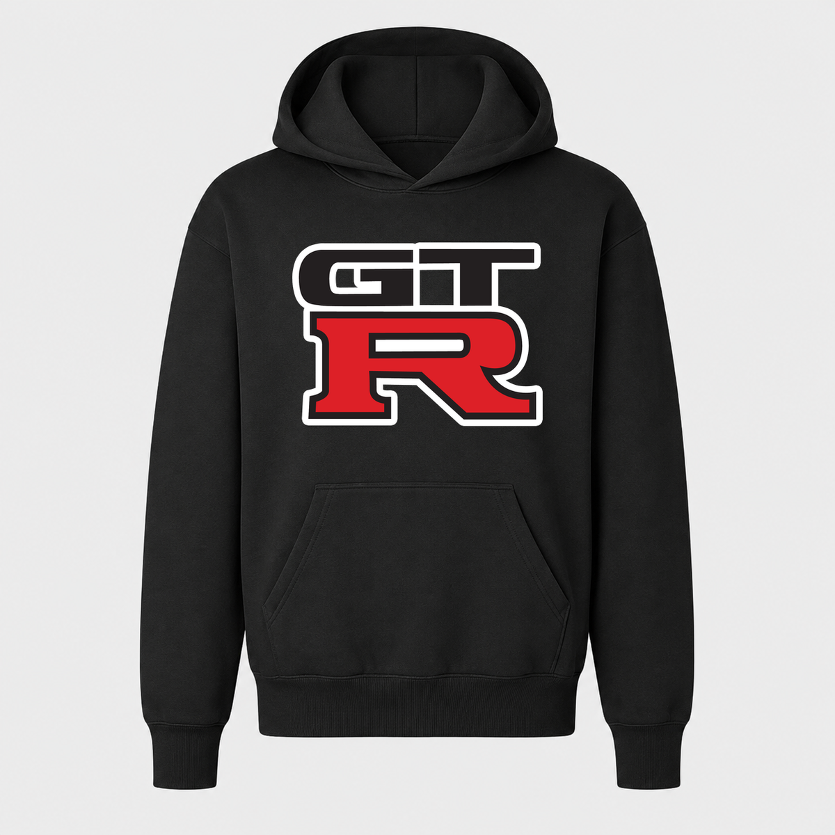 Youth Kids GTR Car Pullover Hoodie | Color: Black | Main