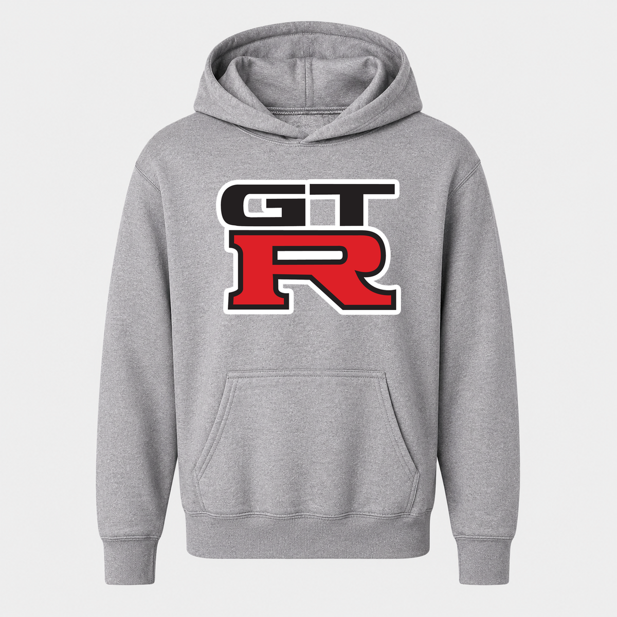 Youth Kids GTR Car Pullover Hoodie | Color: Grey | Main