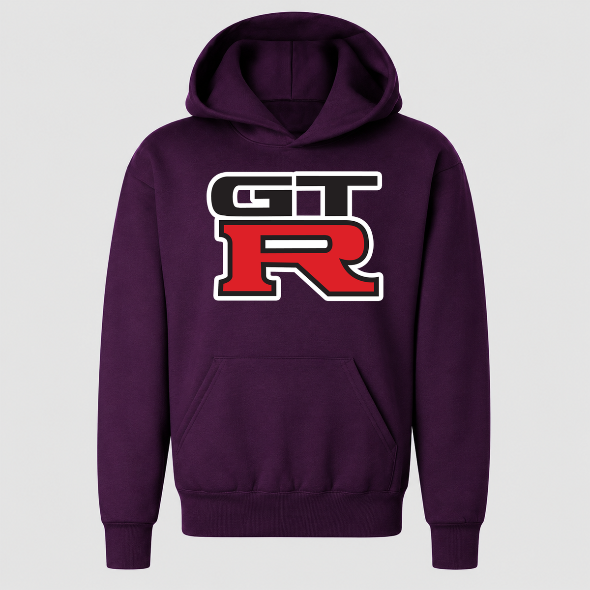 Youth Kids GTR Car Pullover Hoodie | Color: Purple | Main
