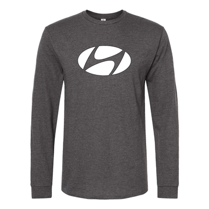 Men's Hyundai New Logo Car  Long Sleeve T-Shirt