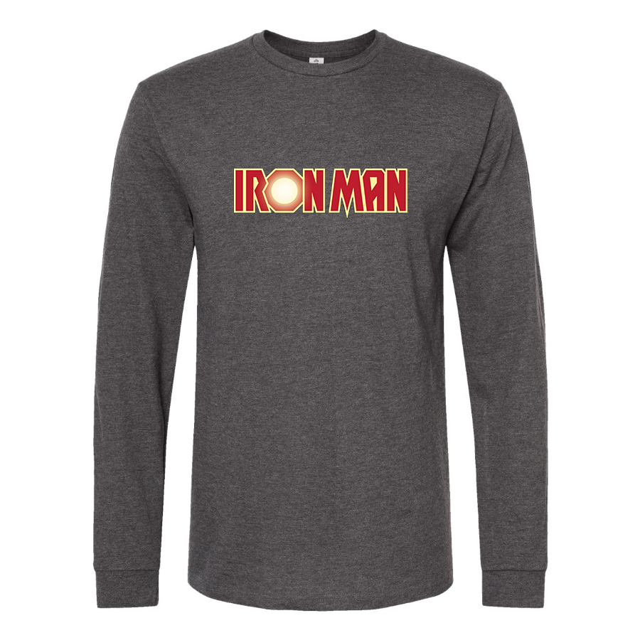 Men's Iron Man Marvel Superhero Long Sleeve T-Shirt