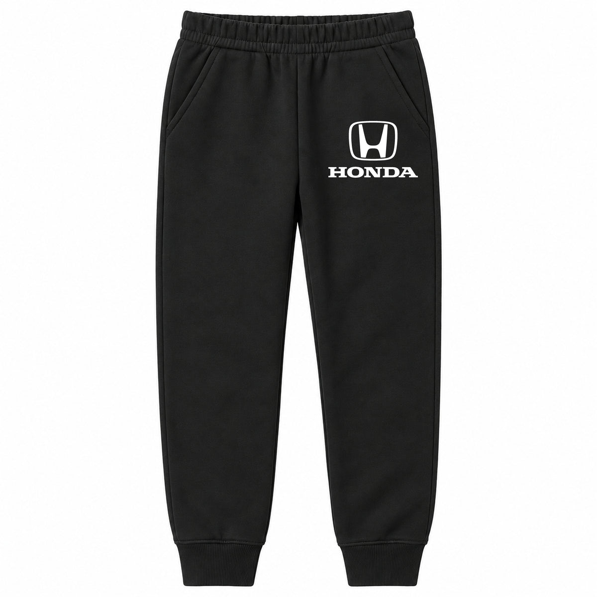 Honda youth jogger sweatpants in Black, Youth Large ages 10–12