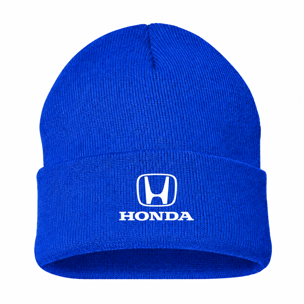 Men's Honda Beanie Hat — Blue — clean front main