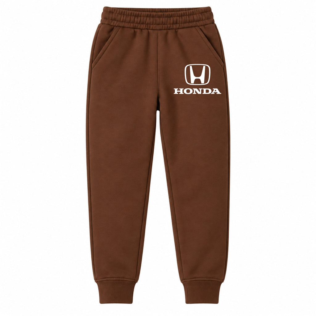 Honda youth jogger sweatpants in Brown, Youth Large ages 10–12