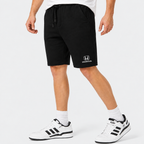 Honda fleece shorts Black front logo near left hem