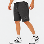 Honda fleece shorts Dark Heather front logo near left hem