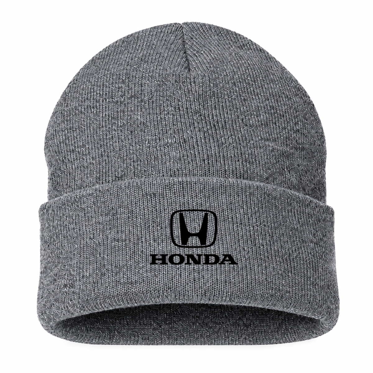 Men's Honda Beanie Hat — Gray — clean front main