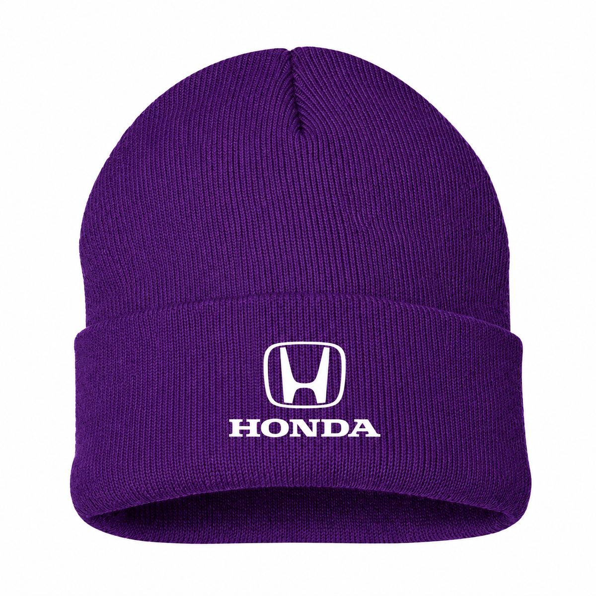 Men's Honda Beanie Hat — Purple — clean front main