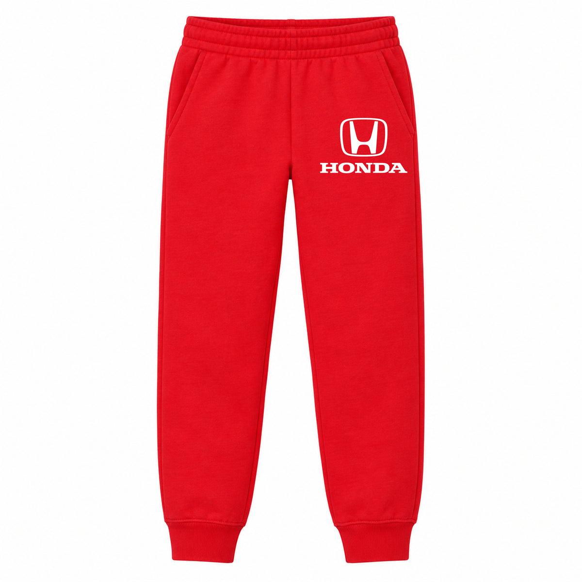 Honda youth jogger sweatpants in Red, Youth Large ages 10–12