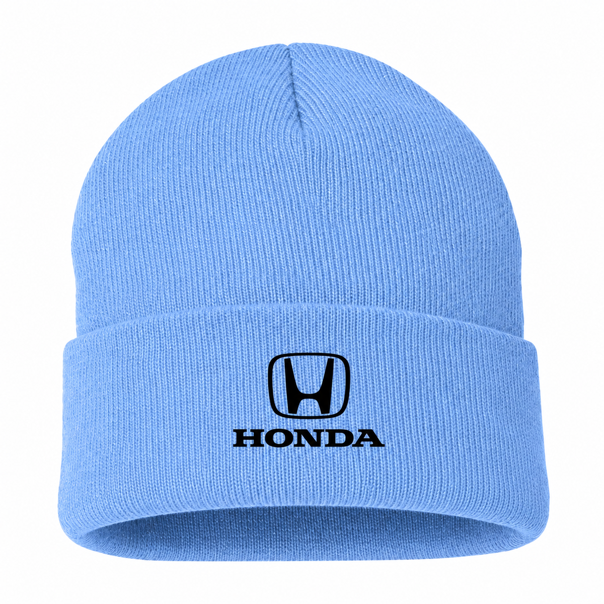 Men's Honda Beanie Hat — Sky Blue — clean front main