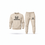 Men's Honda Sweatshirt Joggers Set | Color: Tan | Main