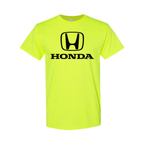 Youth Kids Honda Car Cotton T-Shirt | Color: Safety Green | Main