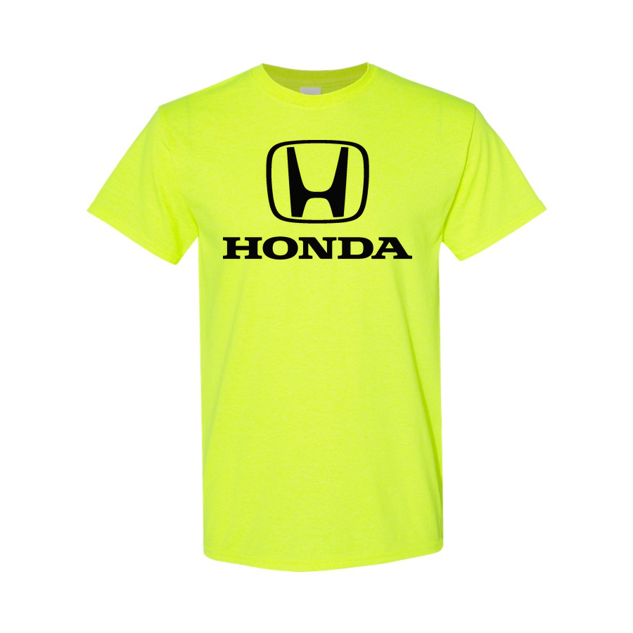 Youth Kids Honda Car Cotton T-Shirt | Color: Safety Green | Main
