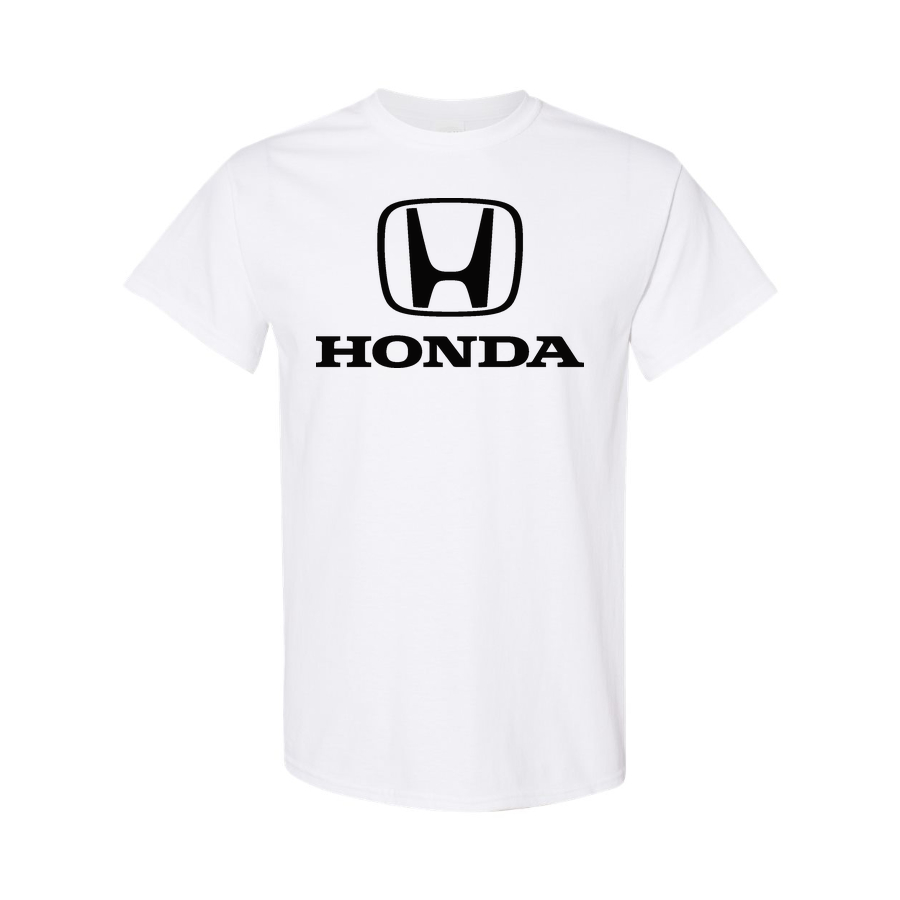 Youth Kids Honda Car Cotton T-Shirt | Color: White | Main