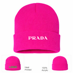Prada Cuffed Beanie Hat