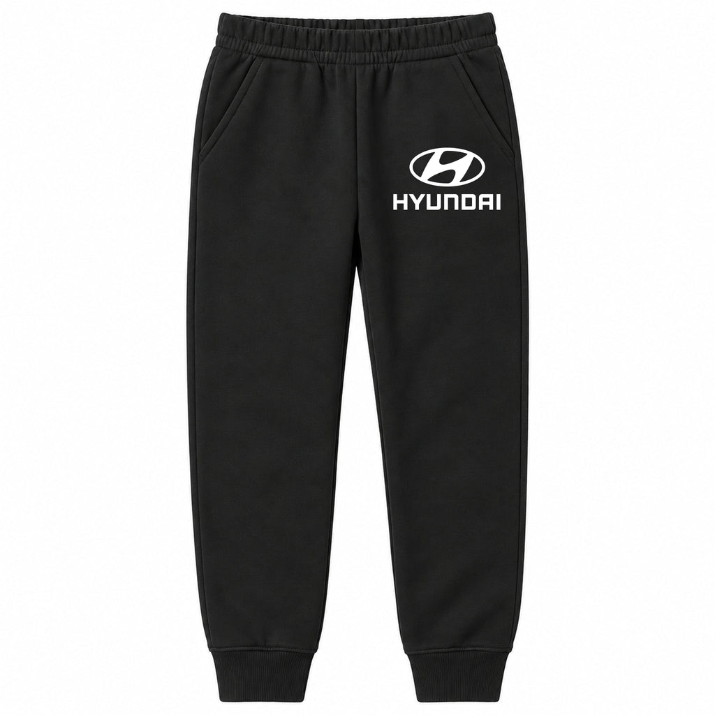 Hyundai youth jogger sweatpants in Black, Youth Large ages 10–12
