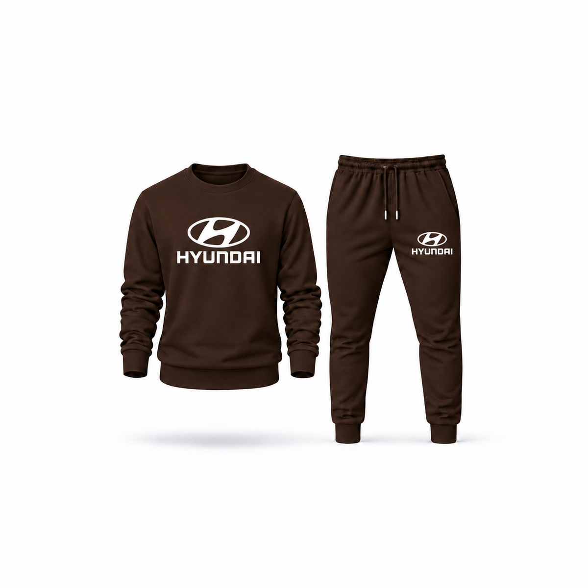 Men's Hyundai Sweatshirt Joggers Set | Color: Brown | Main