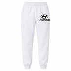 Hyundai youth jogger sweatpants in White, Youth Large ages 10–12