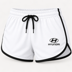 Hyundai women's tanktop and shorts set Shorts detail | Color: White |