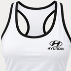Hyundai women's tanktop and shorts set Tank detail | Color: White |