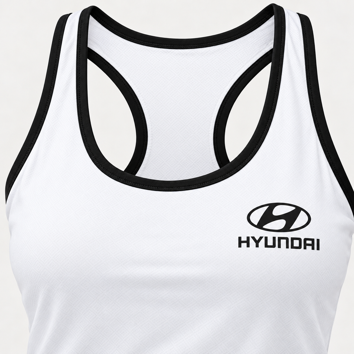 Hyundai women's tanktop and shorts set Tank detail | Color: White |