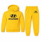 Hyundai youth hoodie jogger set, Yellow, Youth Large ages 10–12