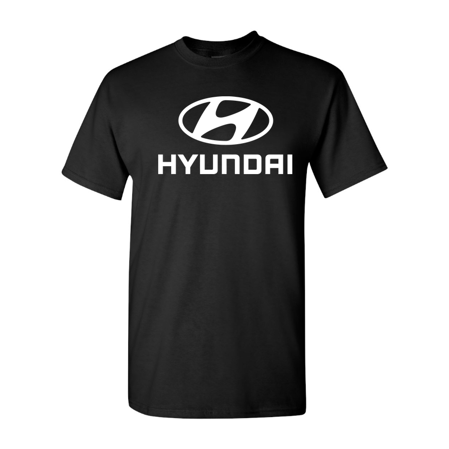 Youth Kids Hyundai Car Cotton T-Shirt | Color: Black | Main