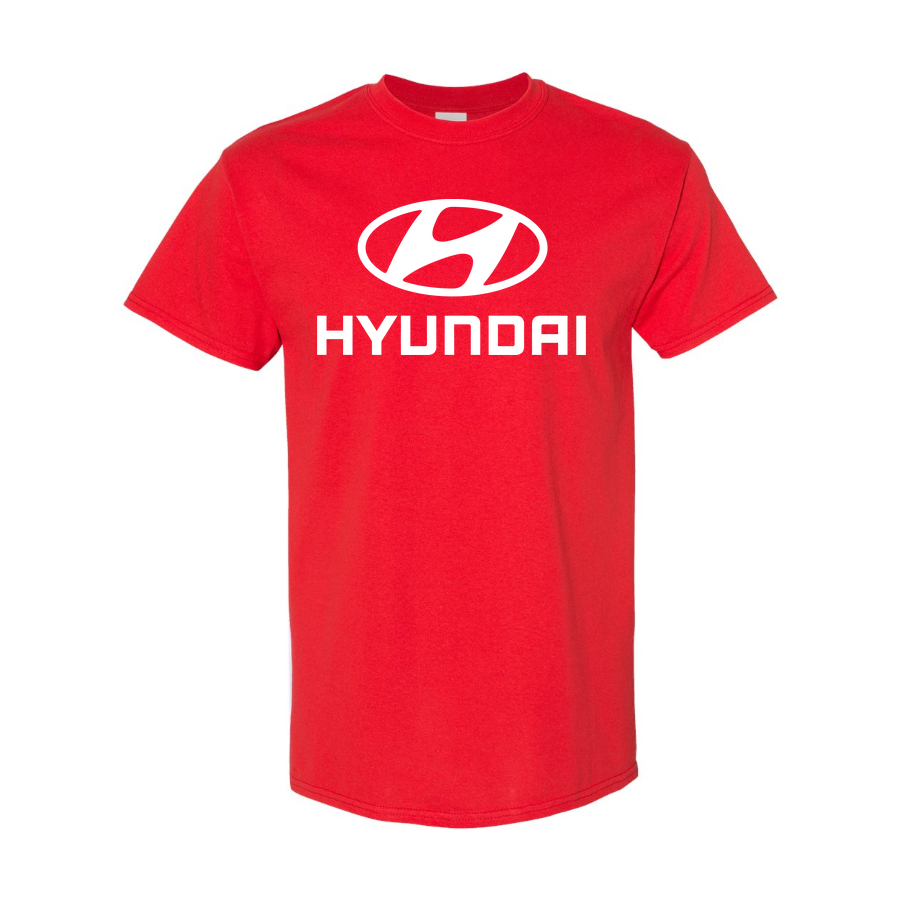 Youth Kids Hyundai Car Cotton T-Shirt | Color: Red | Main