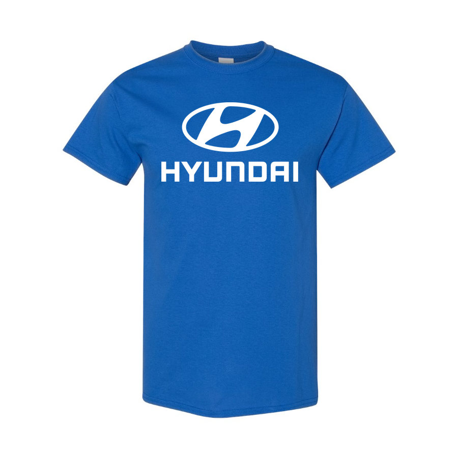 Youth Kids Hyundai Car Cotton T-Shirt | Color: Blue | Main