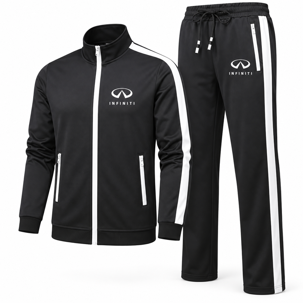 Men's Infiniti Luxury Car Dri-Fit TrackSuit | Color: Black | Image 2