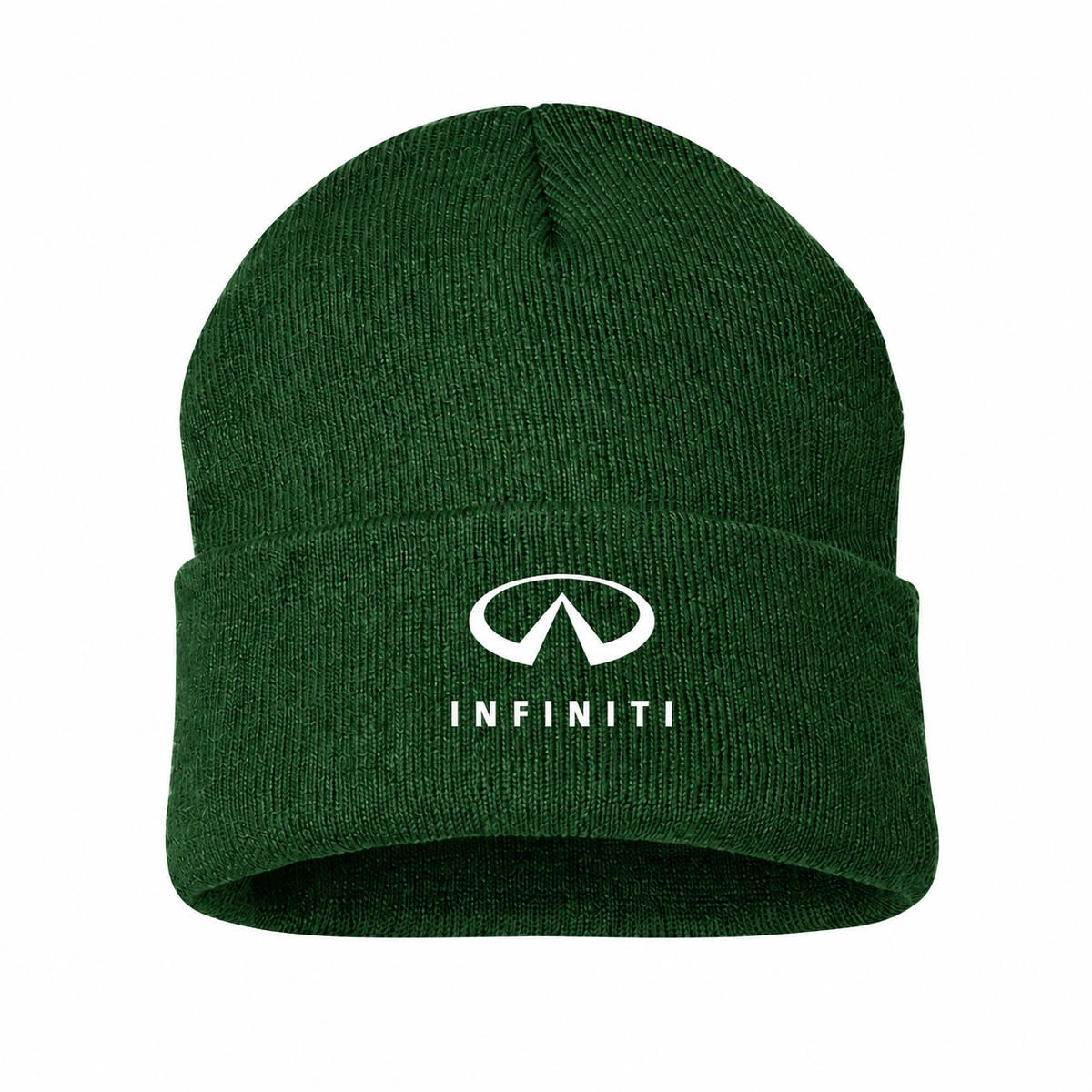 Infiniti Luxury Forest Green beanie front main