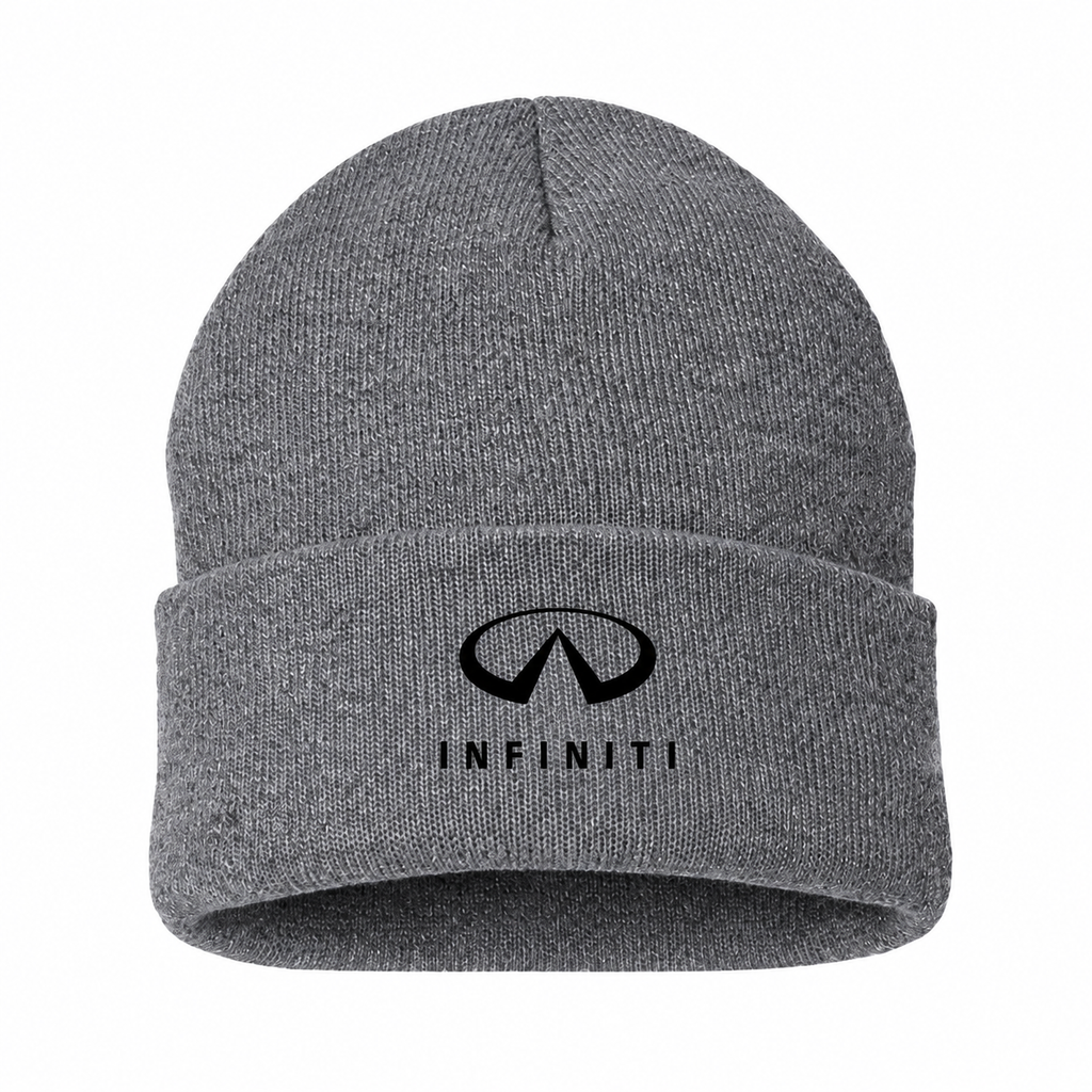 Infiniti Luxury Gray beanie front main