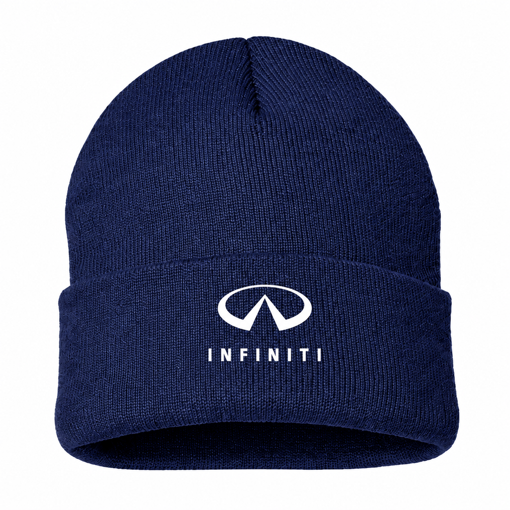 Infiniti Luxury Navy beanie front main
