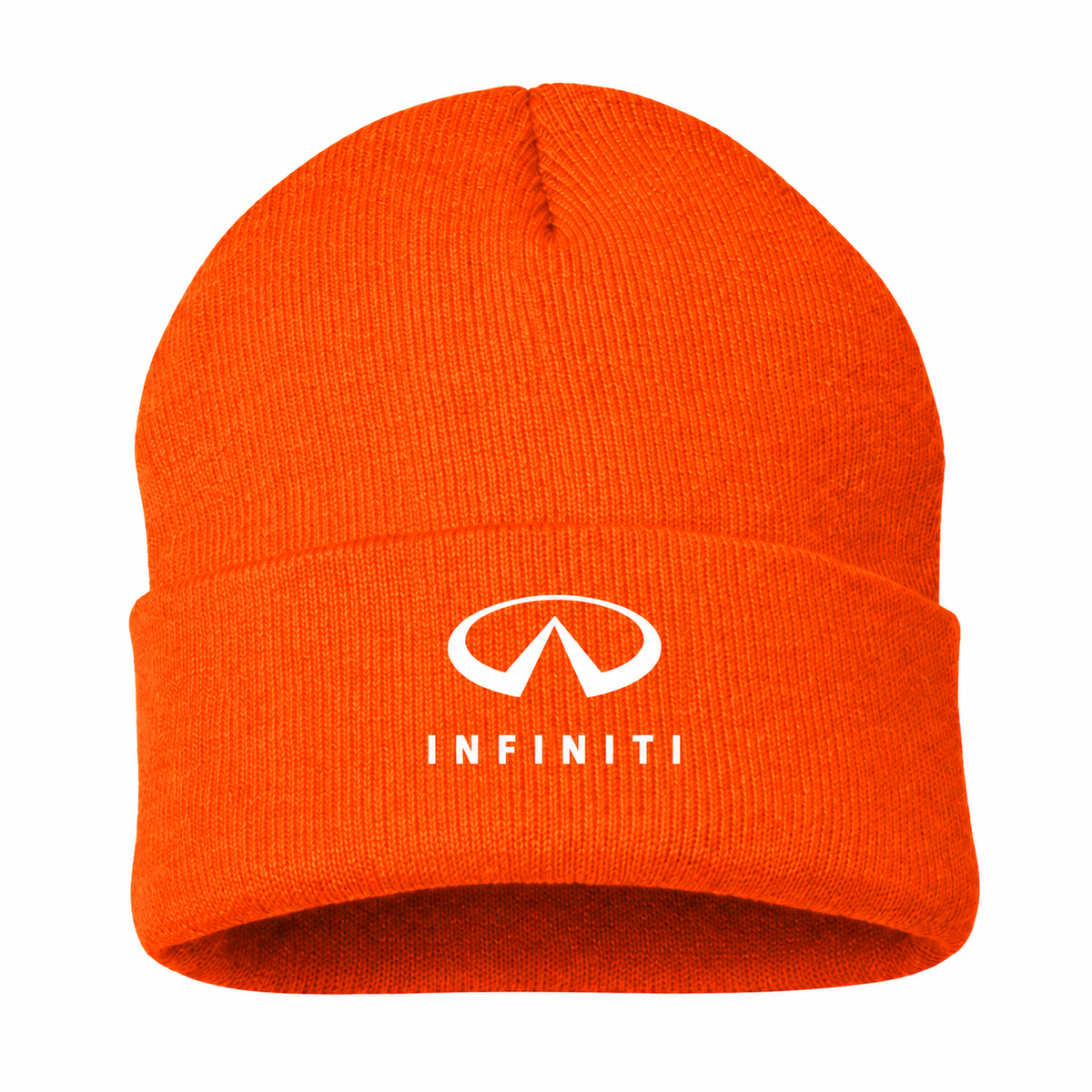 Infiniti Luxury Orange beanie front main