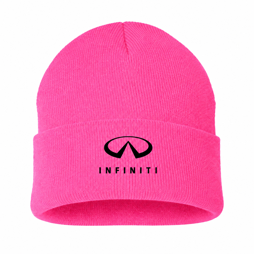 Infiniti Luxury Pink beanie front main