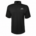 Infiniti Luxury polyester polo — Black — source logo on left chest