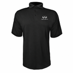 Infiniti Luxury polyester polo — Black — source logo on left chest