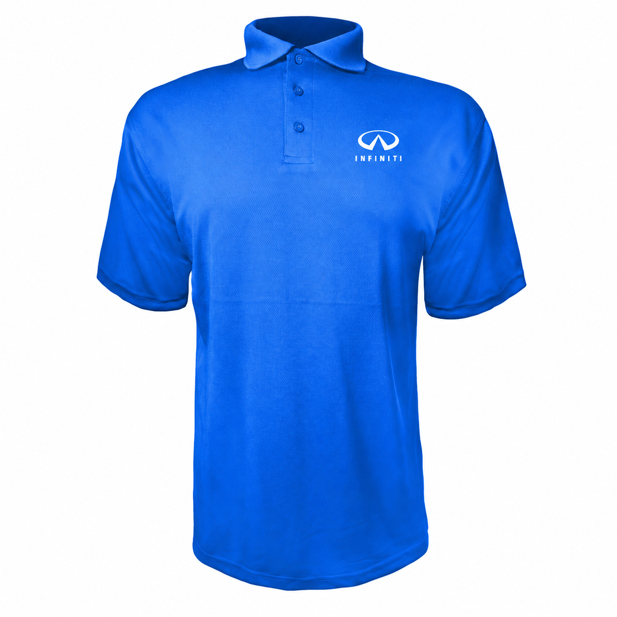 Infiniti Luxury polyester polo — Blue — source logo on left chest
