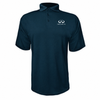 Infiniti Luxury polyester polo — Navy — source logo on left chest