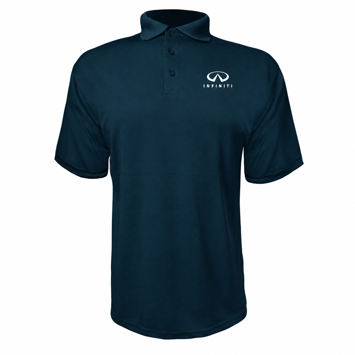 Infiniti Luxury polyester polo — Navy — source logo on left chest