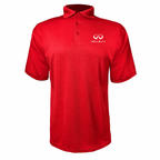 Infiniti Luxury polyester polo — Red — source logo on left chest