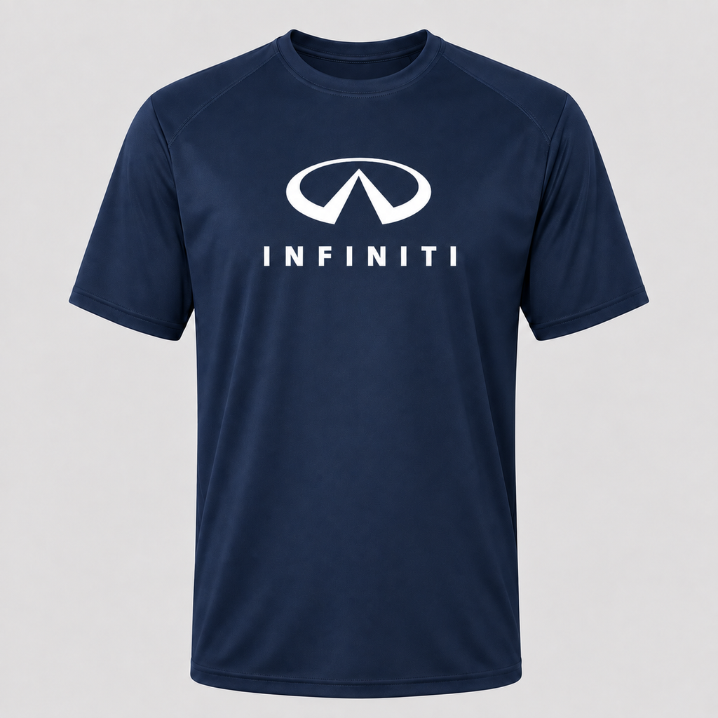 Infiniti Luxury polyester T-shirt — Navy — original logo
