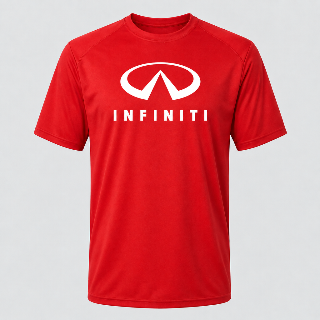 Infiniti Luxury polyester T-shirt — Red — original logo